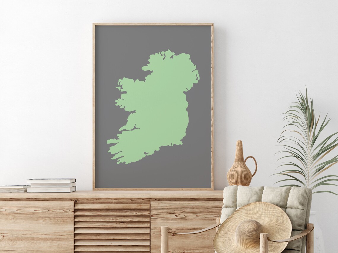 Ireland Map Art Print, Irish Emigrant Gift - Image 2