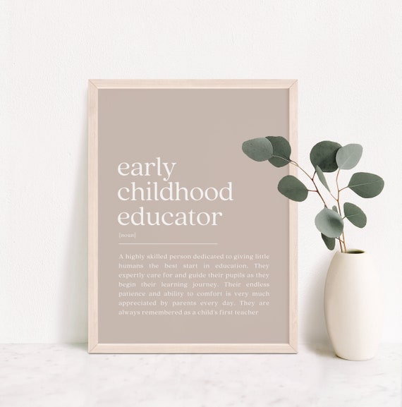 Early Childhood Educator - Definition Print