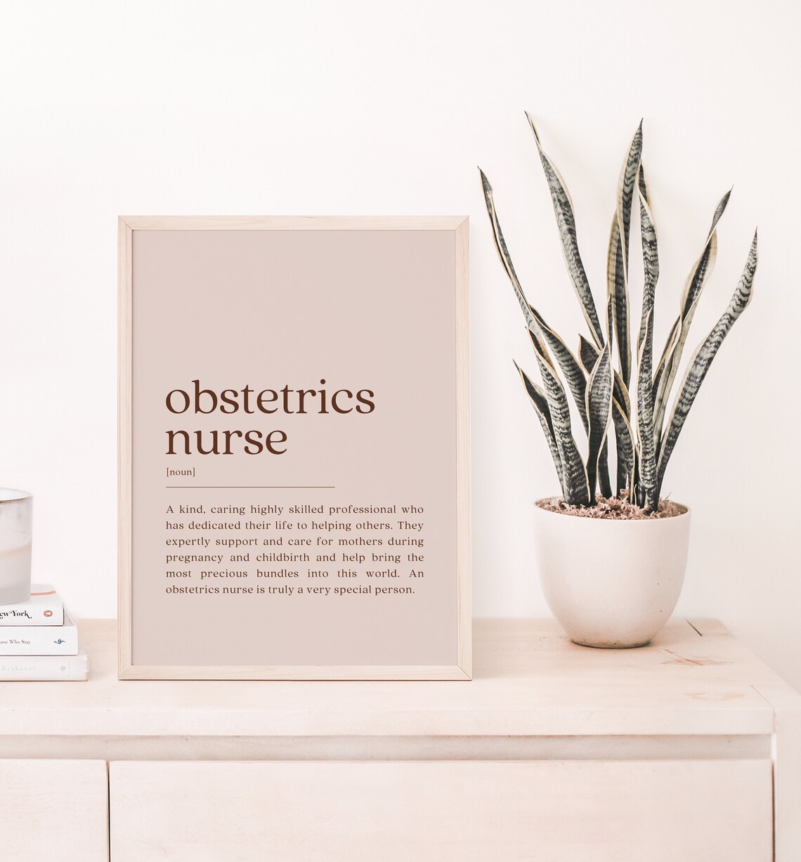 Obstetrics Nurse Definition Print, Thank You Gift - Image 2