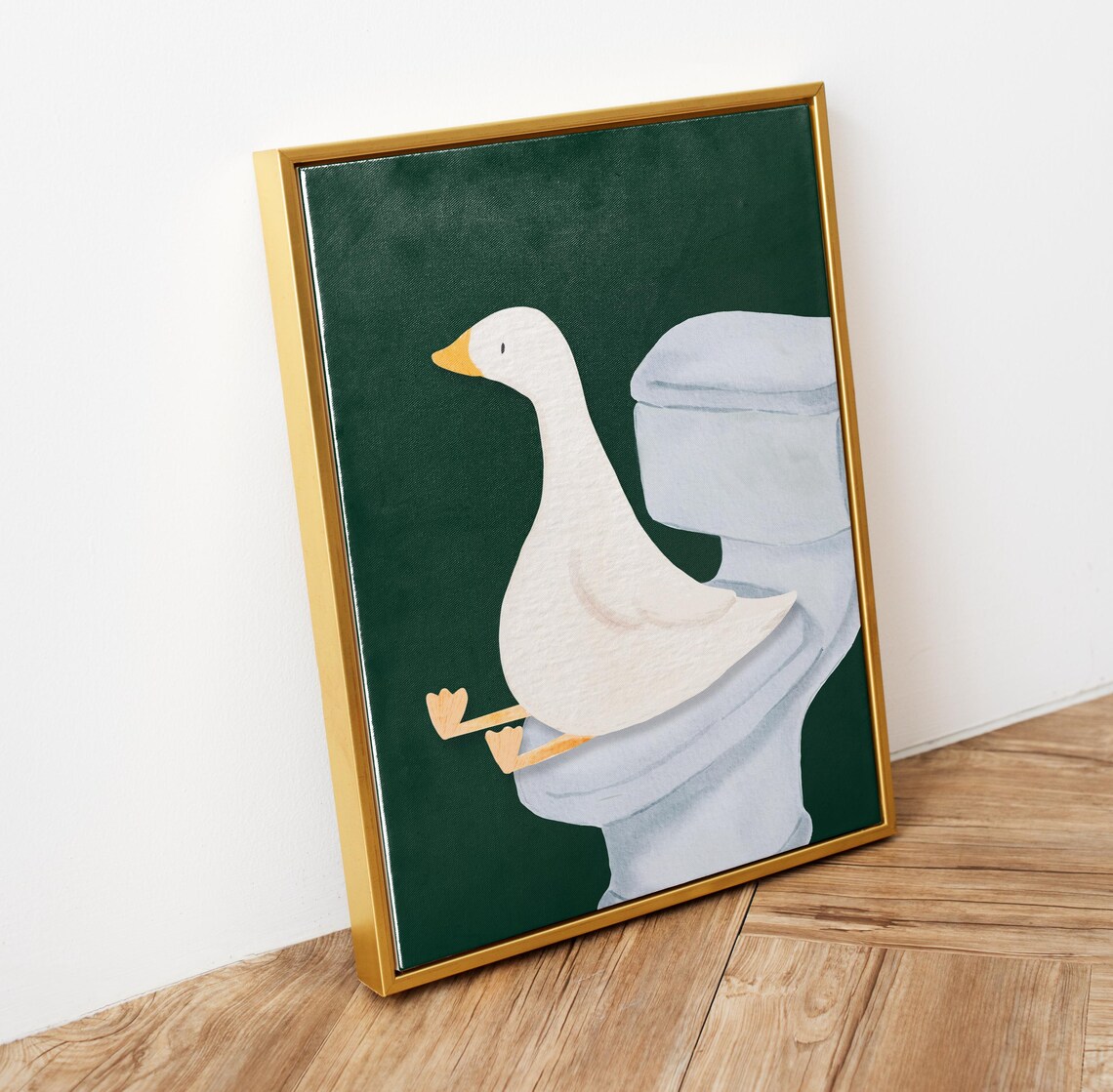 Goose Bathroom Print, Trendy Nursery Decor Art Print - Image 5