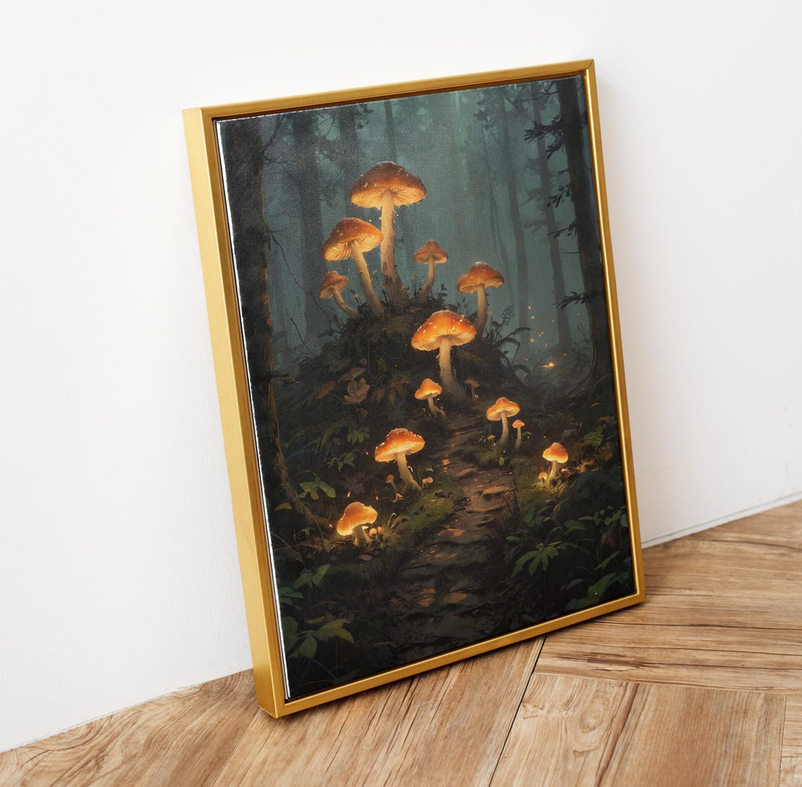 Enchanted Forest Wall Art Trendy Art Prints Retro Wall Decor Dark Gothic Decor Mushroom Decor Mystical Home Decor Print - Image 6