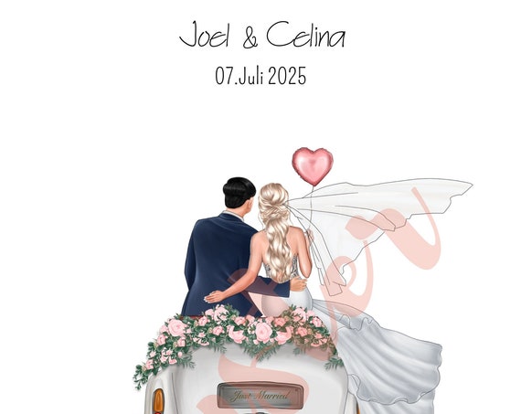 Personalized With Name And Date Money Gift For Wedding 10 Motives Pdf File Gift For Bride And Groom Product Motif 2