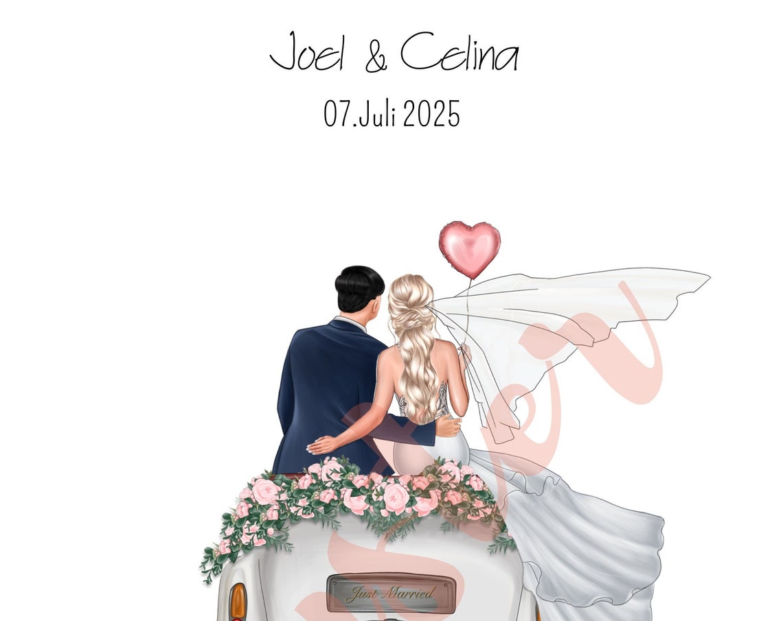 Personalized With Name And Date Money Gift For Wedding 10 Motives Pdf File Gift For Bride And Groom Product Motif 2