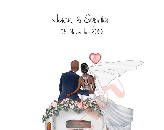 Personalized With Name And Date Wedding Money Gift 10 Motives Pdf File Bride And Groom Gift Product Motif 1