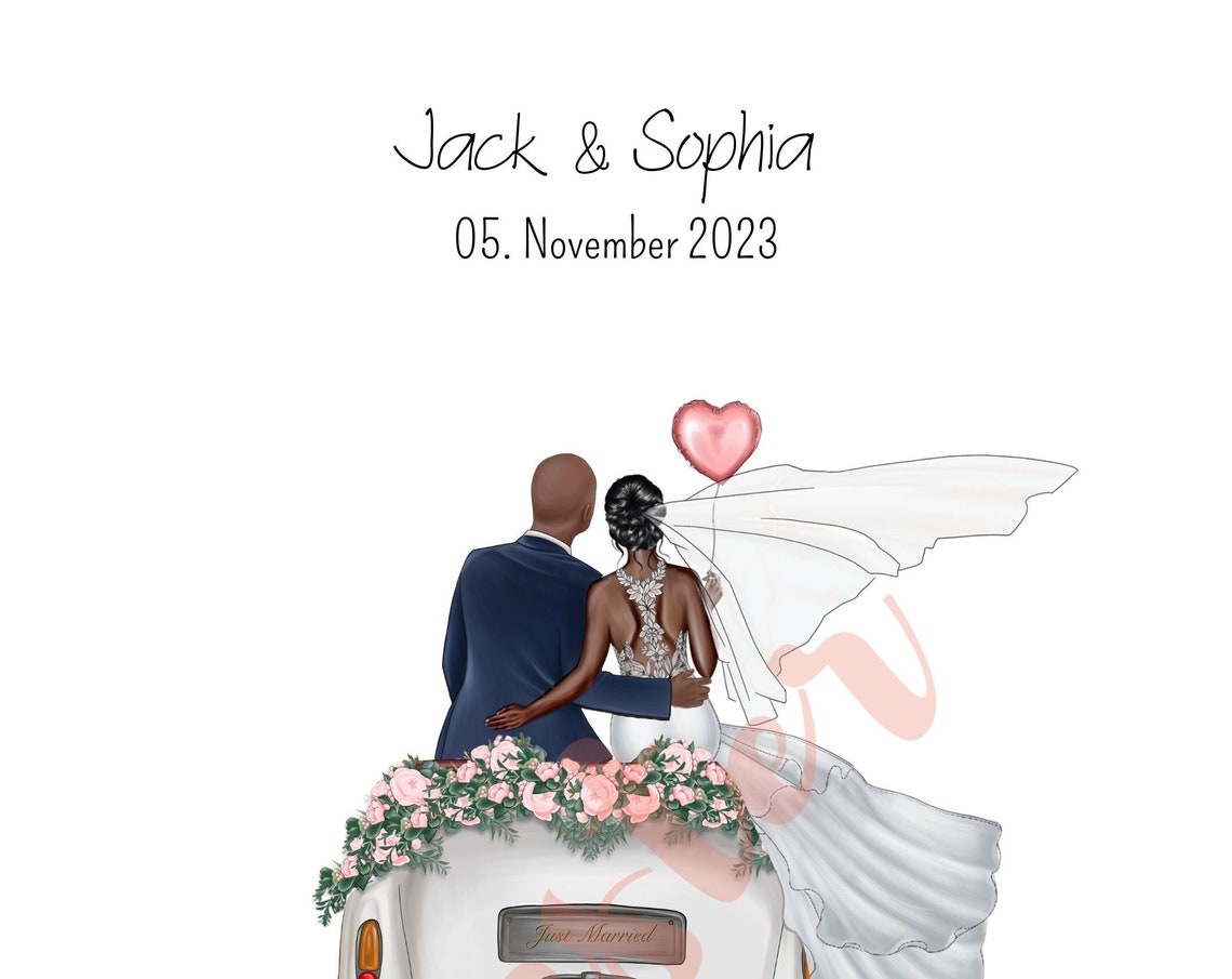 Personalized With Name And Date Wedding Money Gift 10 Motives Pdf File Bride And Groom Gift Product Motif 1