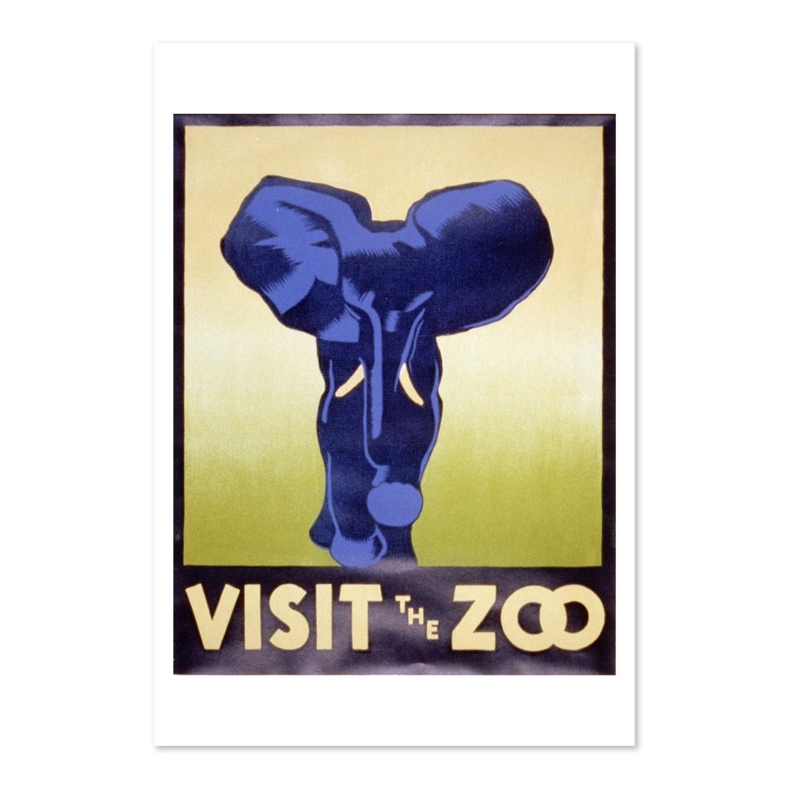 1937 Wpa Federal Art Poster Visit The Zoo Vintage Style Art Print Classic Advertising Art Print For Gifts And Wall Art Dcor
