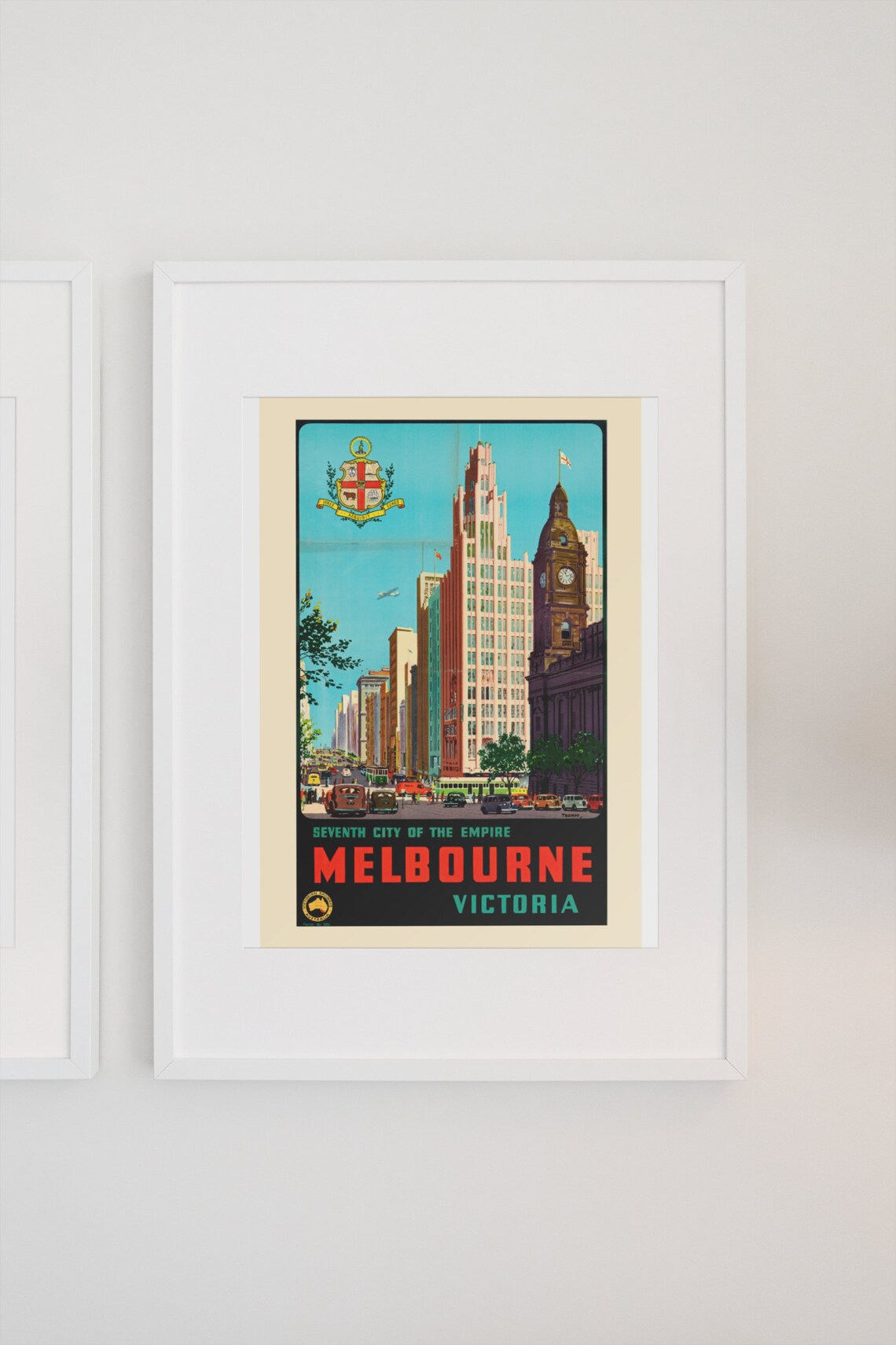 Melbourne Seventh City of the Empire Vintage Australian Travel Poster - Image 3
