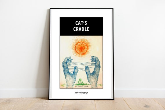 Kurt Vonnegut Cats Cradle Poster, Literary Art