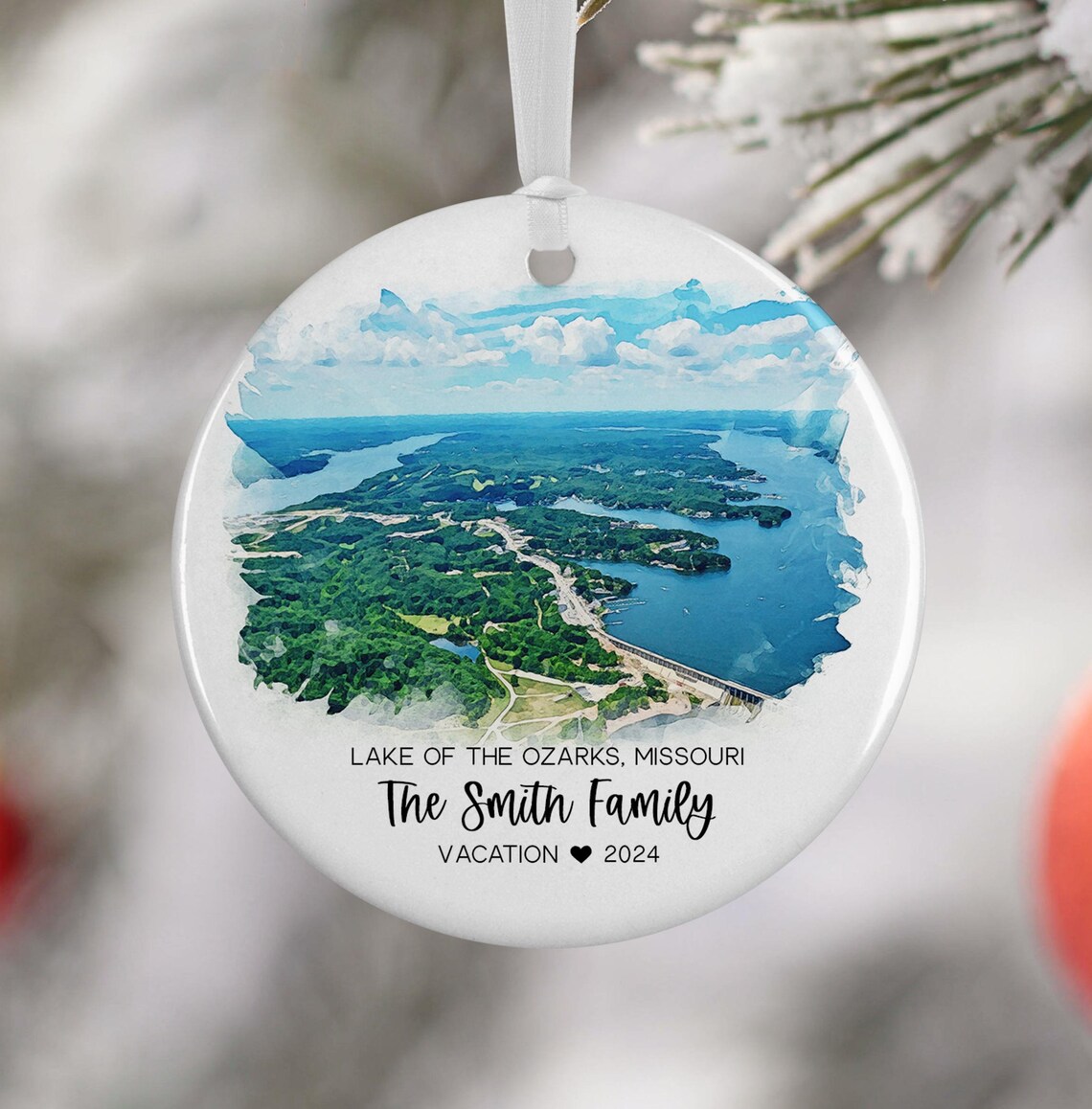 Lake Of The Ozarks Personalized Travel Souvenir Print