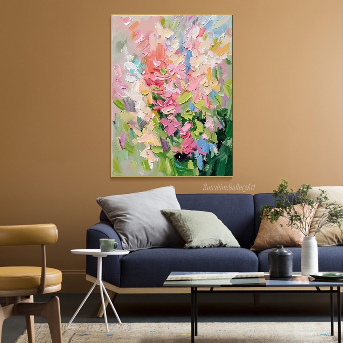 Impressionist Floral Painting, Vibrant Blossoms Art Print - Image 3