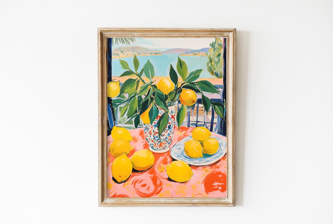 Henri Matisse Open Window Fauvism Lemon Poster