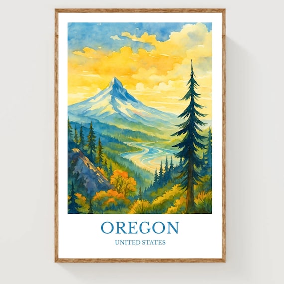 Oregon Travel Poster