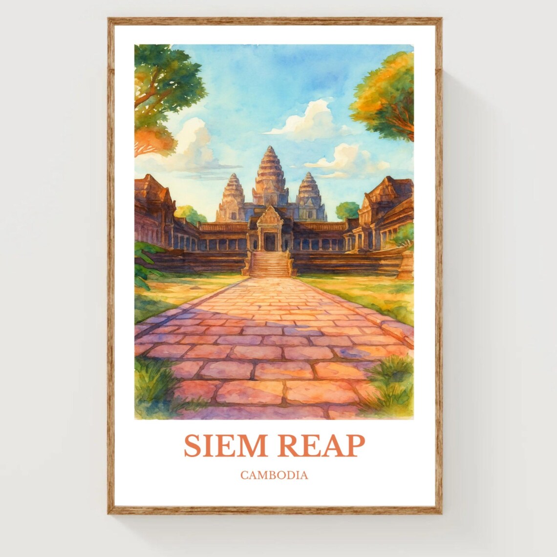 Siem Reap Travel Poster
