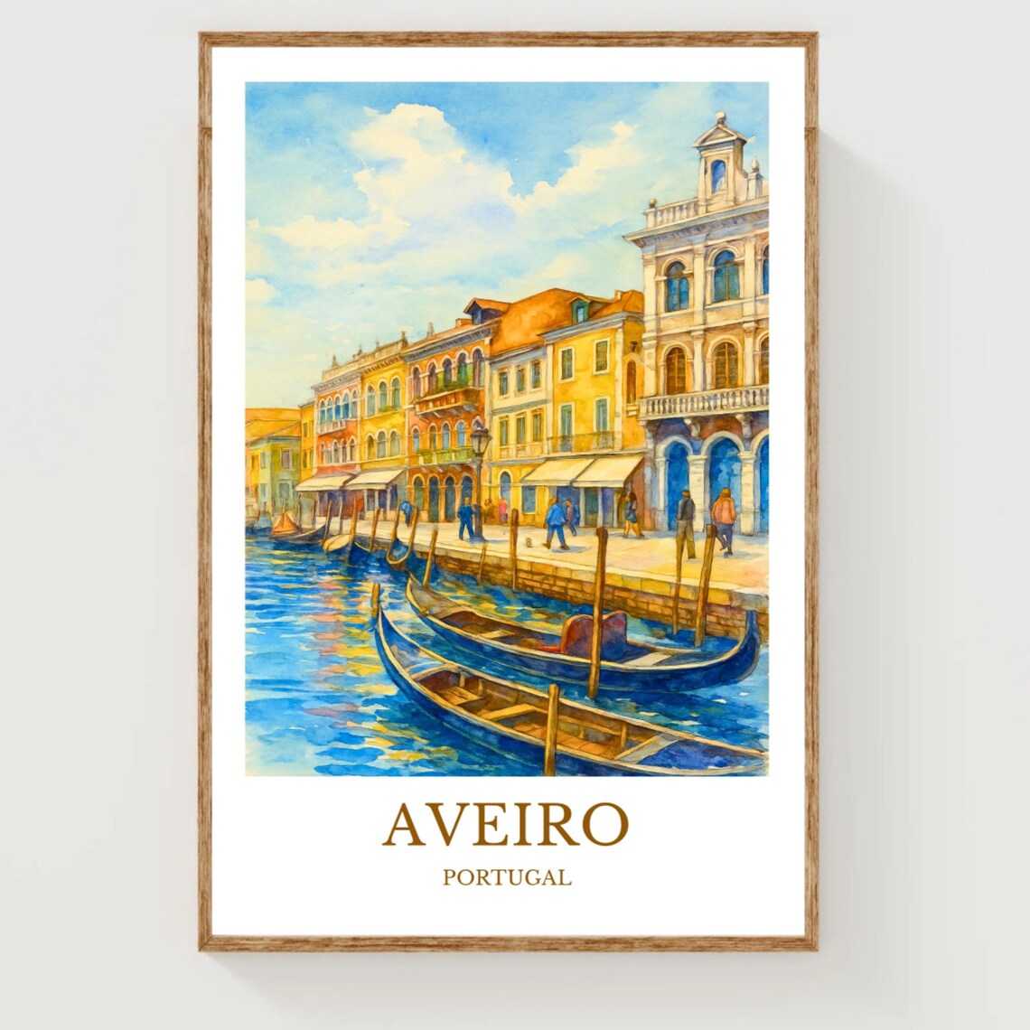 Aveiro Travel Poster