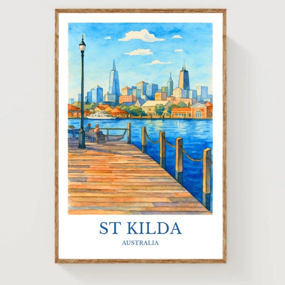 St Kilda Australia Poster