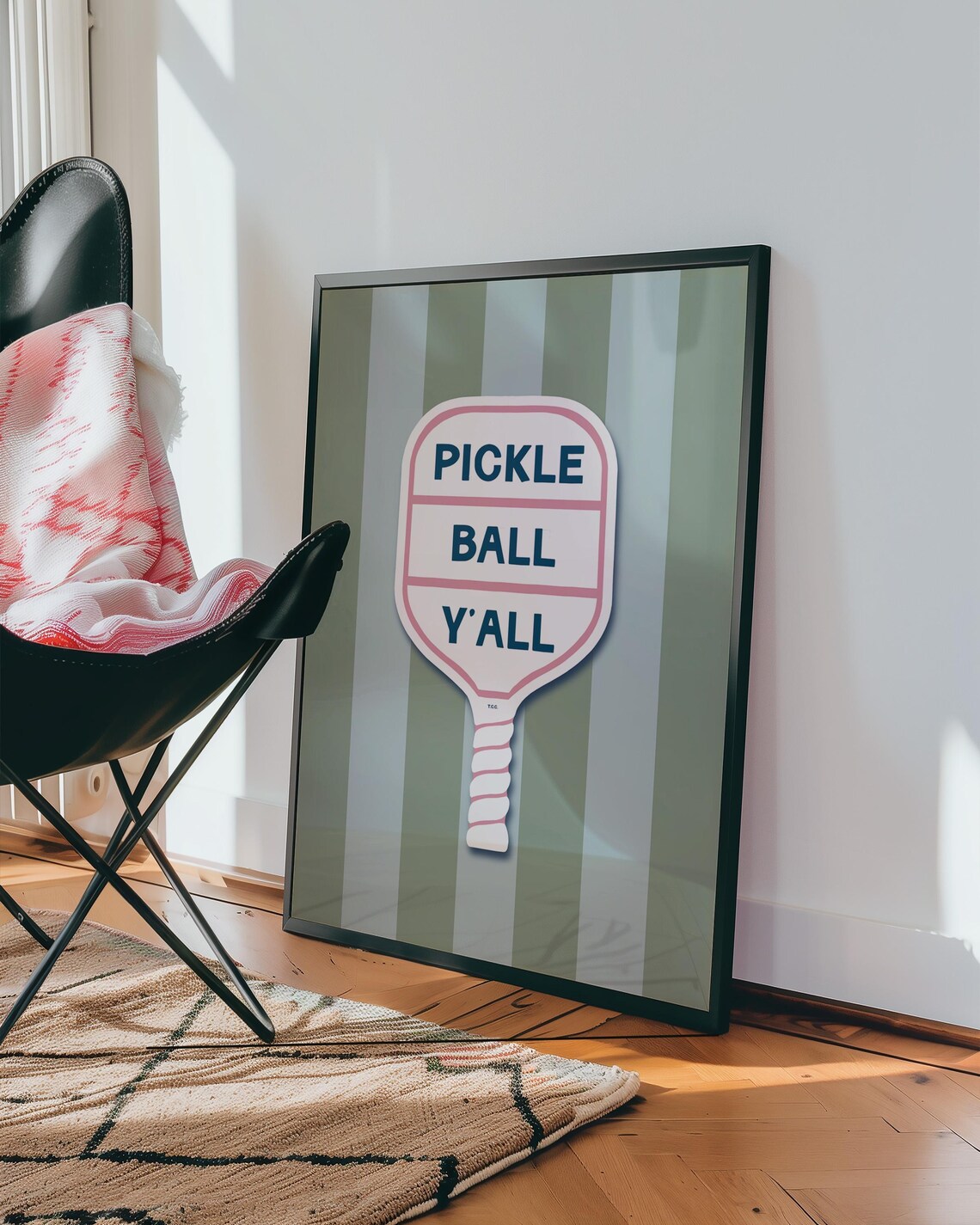 Pickleball Game Room Decor Art Print, Sports Theme - Image 4