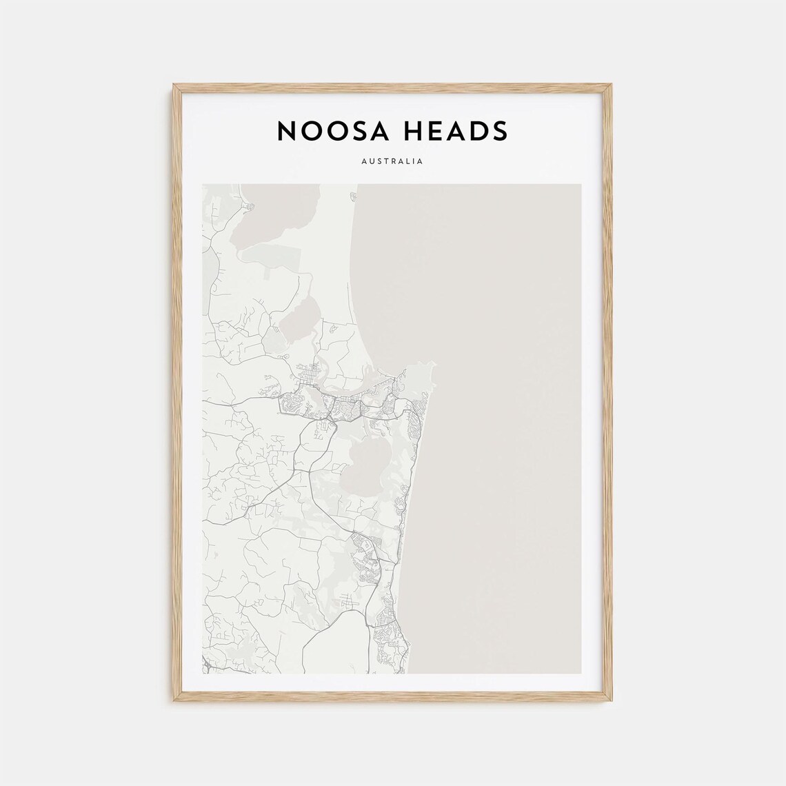Noosa Heads Map Poster Noosa Heads Map Print Noosa Heads Personalized Map Art Noosa Heads Wall Art Noosa Heads Travel Print Australia