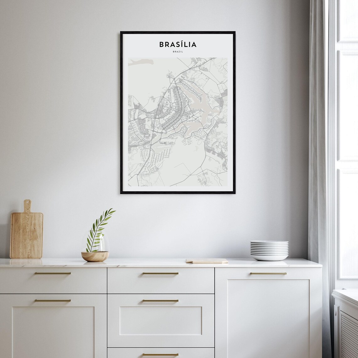 Brasilia Personalized Map Poster, Travel Print - Image 2