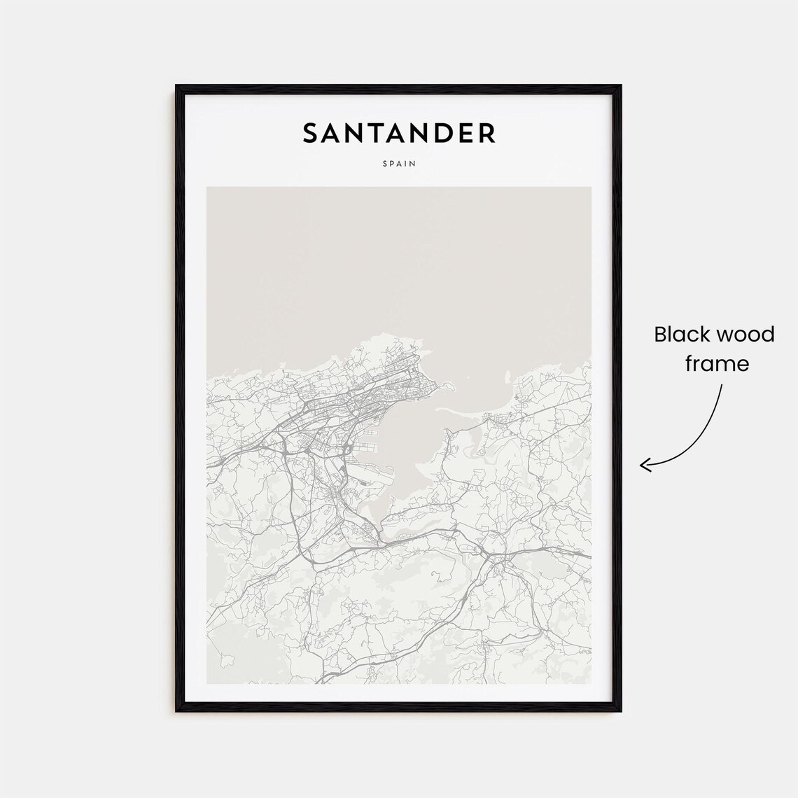 Santander Map, Personalized Travel Poster - Image 3