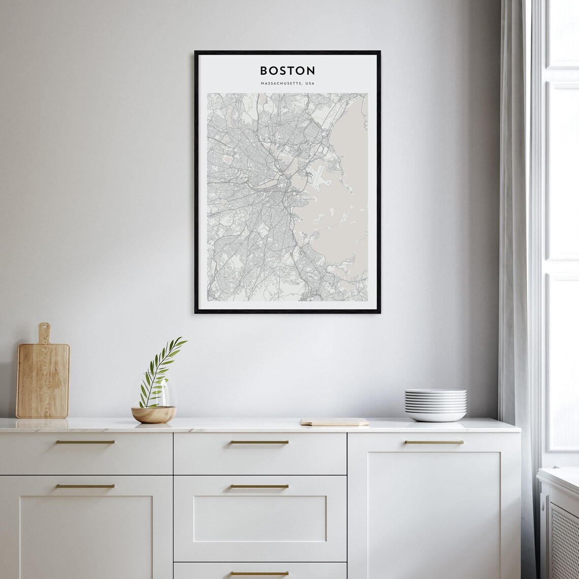 Boston Personalized Map Poster, Travel Wall Art - Image 2