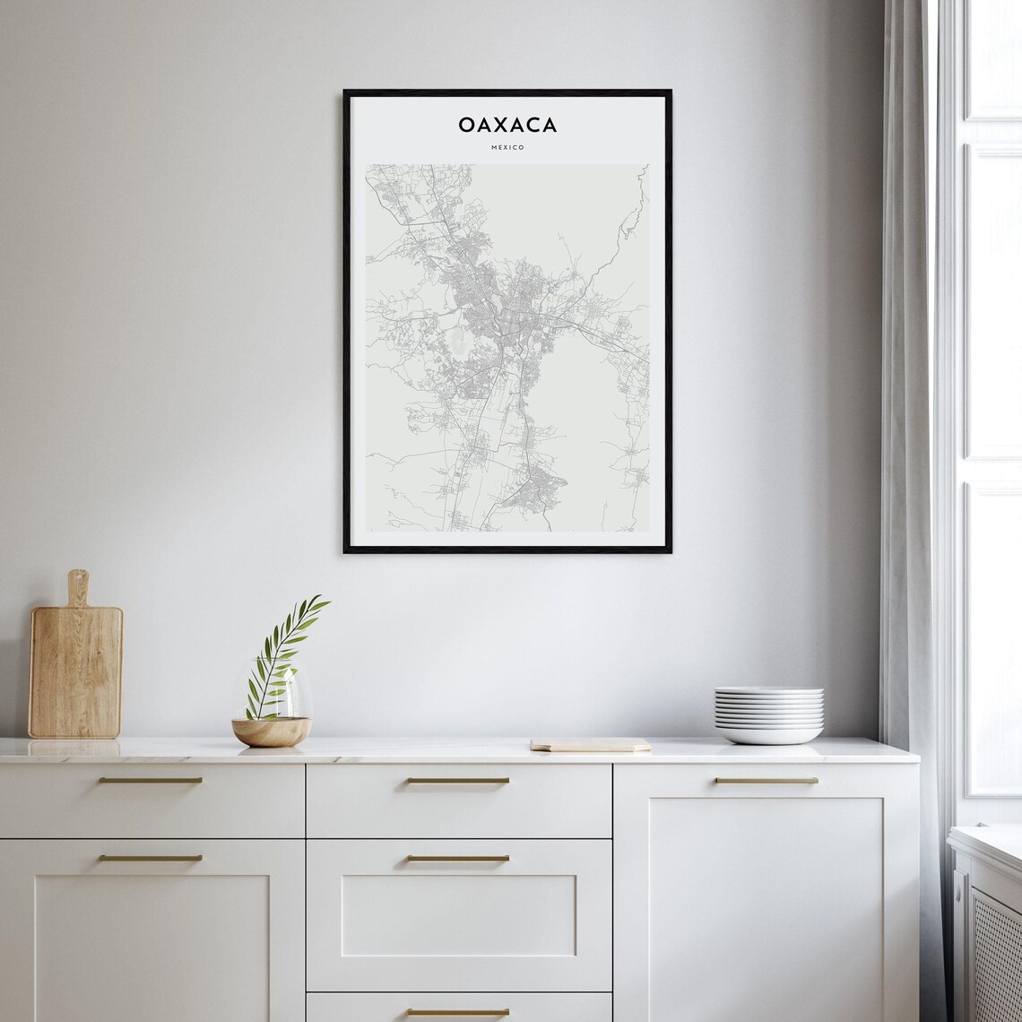 Oaxaca Map Poster, Personalized Travel Art - Image 2
