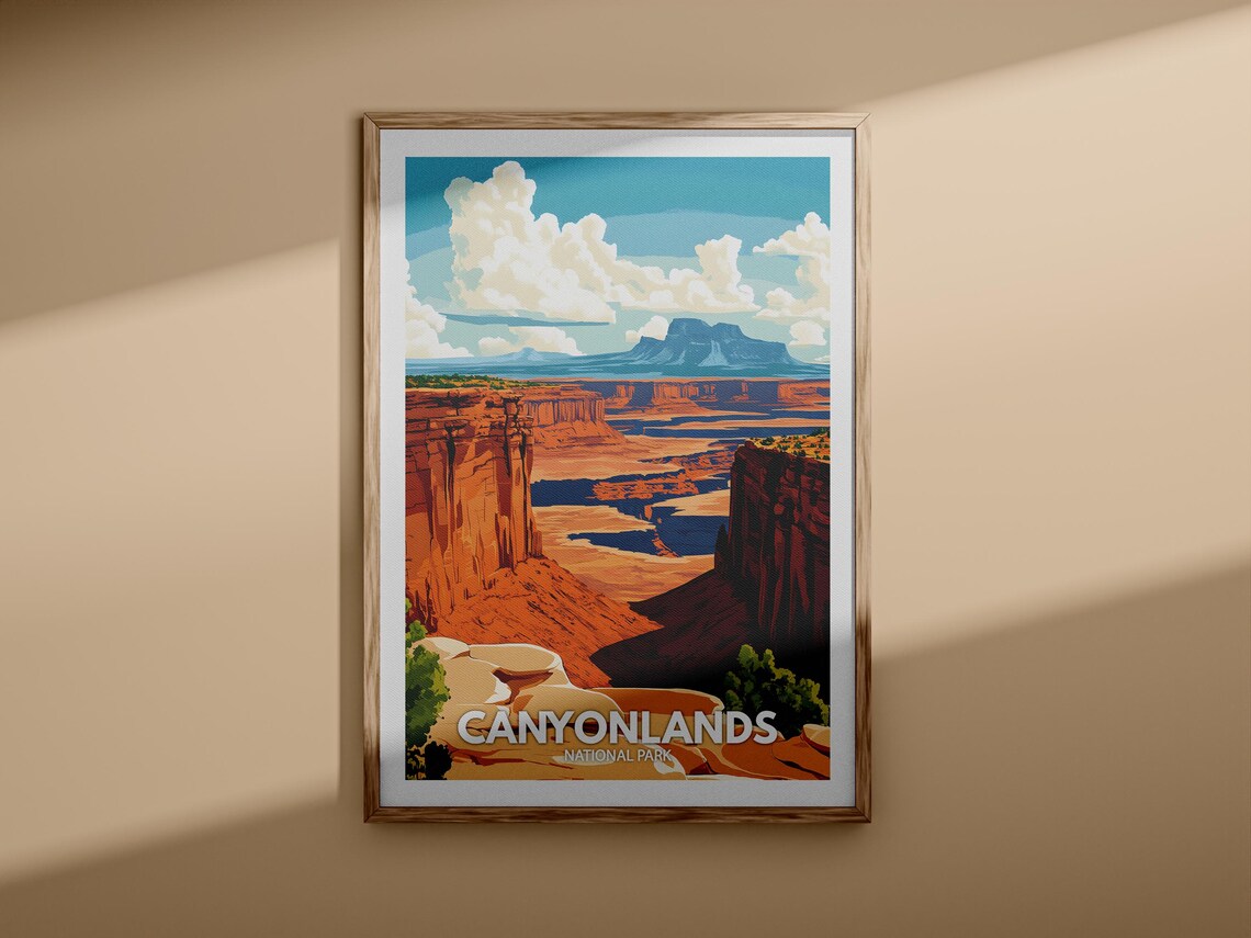 Canyonlands National Park Utah Desert Canyon Landscape Travel Poster - Image 3