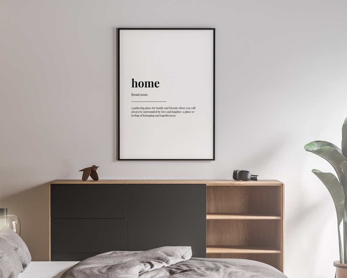 Home Definition Typography Quote Print, Funny Poster - Image 3