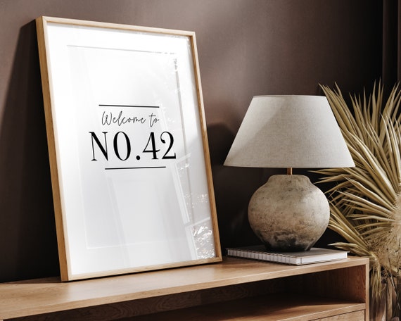 Personalised House Number Art Print, New Home Gift