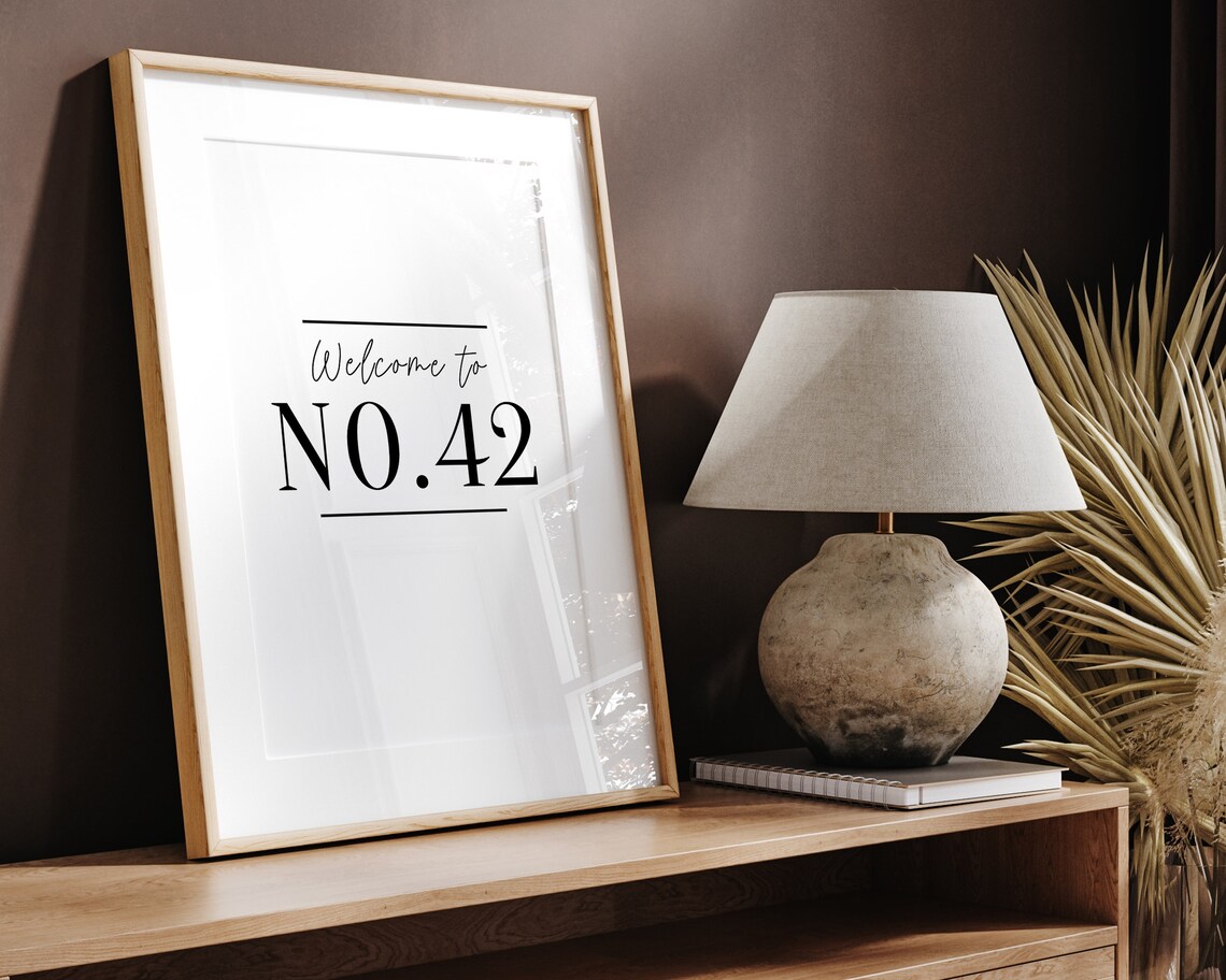 Personalised House Number Art Print, New Home Gift