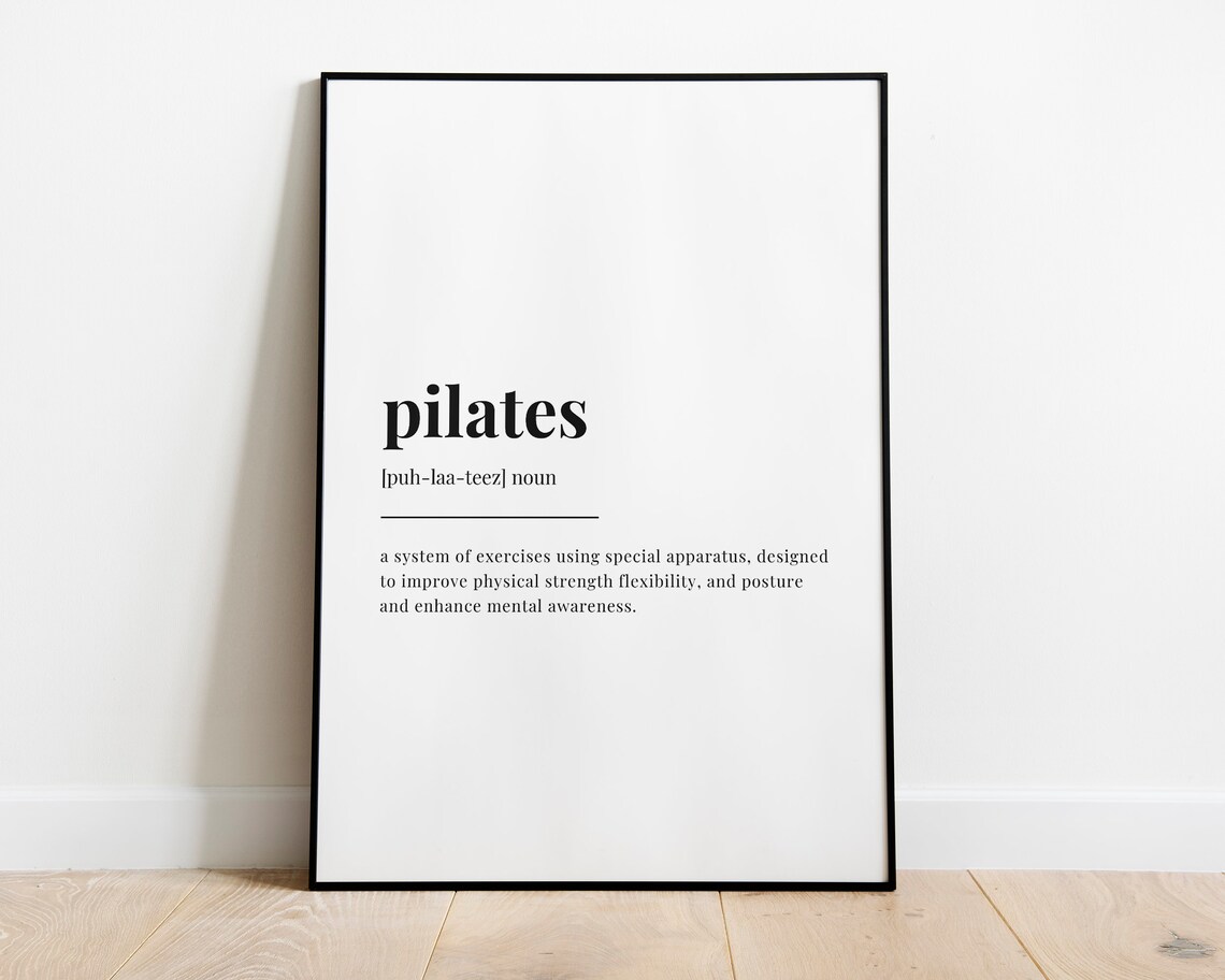 Pilates Definition - Quote Print - Image 2