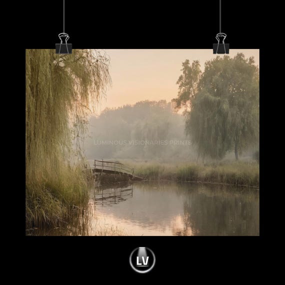 Serene Nature Poster Art Scenic Home Decor For Tranquil Spaces Gift Lovers Living Room Wall Meditation Space Apls 300