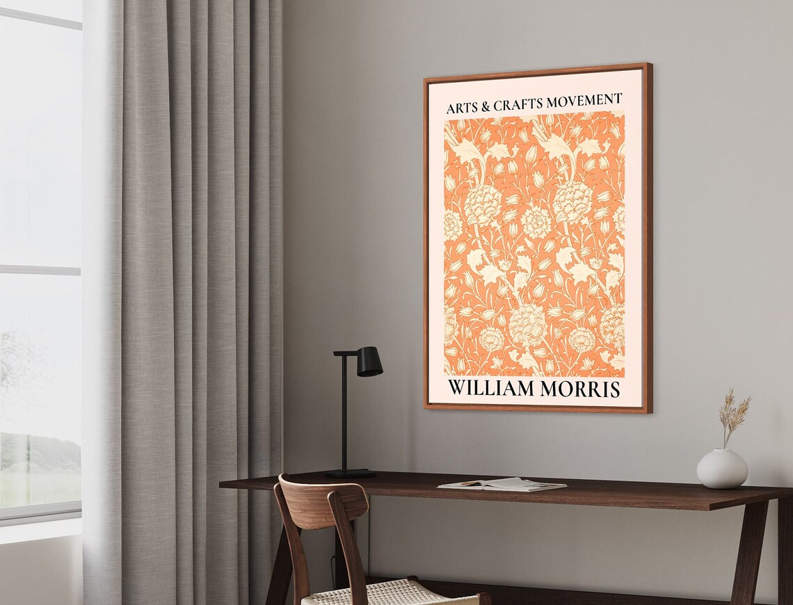 William Morris Botanical Art Nouveau, Vintage Flower Art Print - Image 2