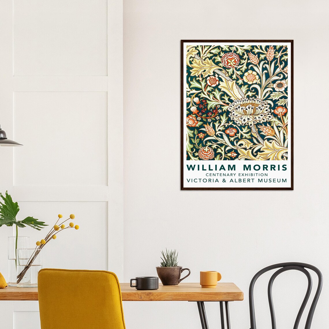 William Morris Exhibition Poster, Botanical Art Nouveau - Image 2