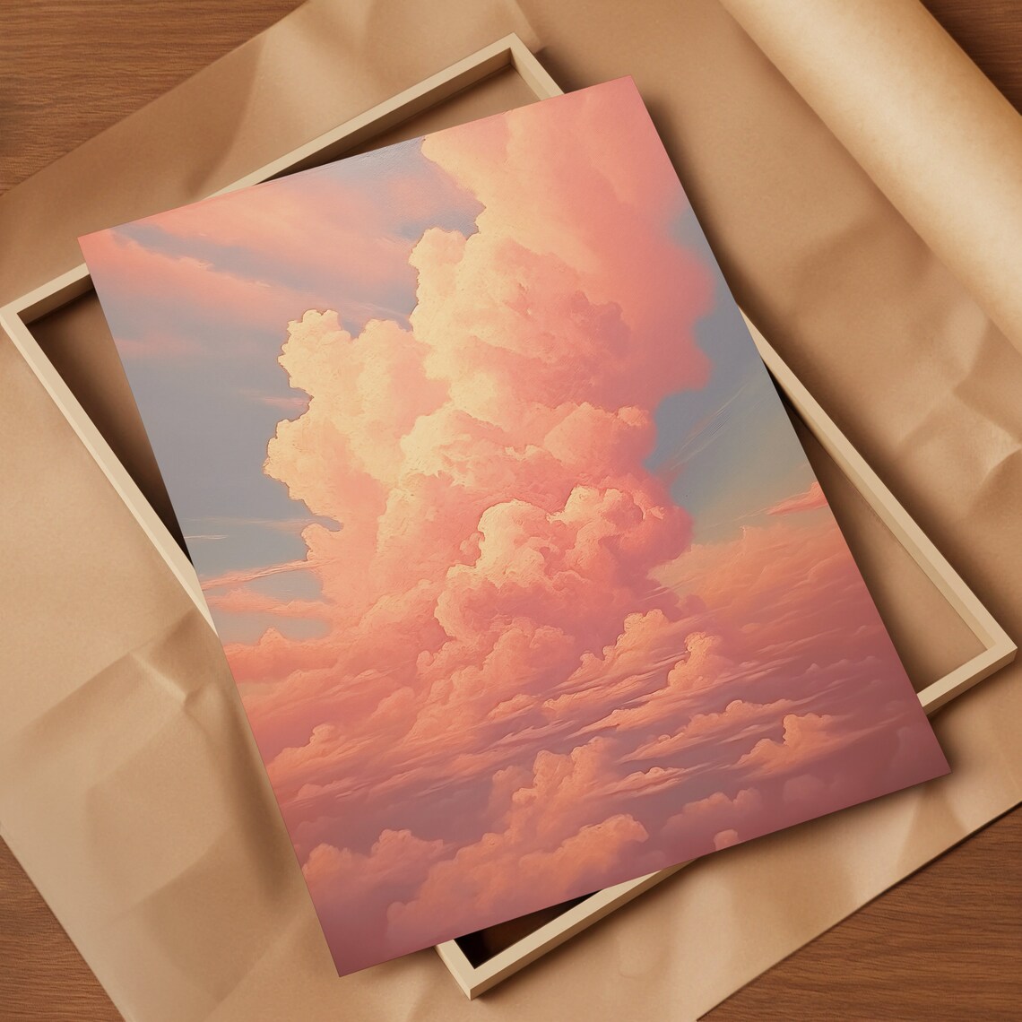 Cloud Pink Vintage Travel Poster - Image 2