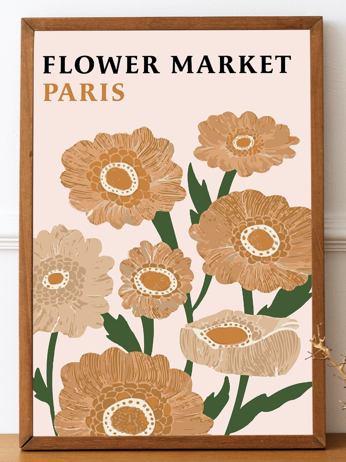 Flower Market Poster, Vintage Botanical Art - Image 3