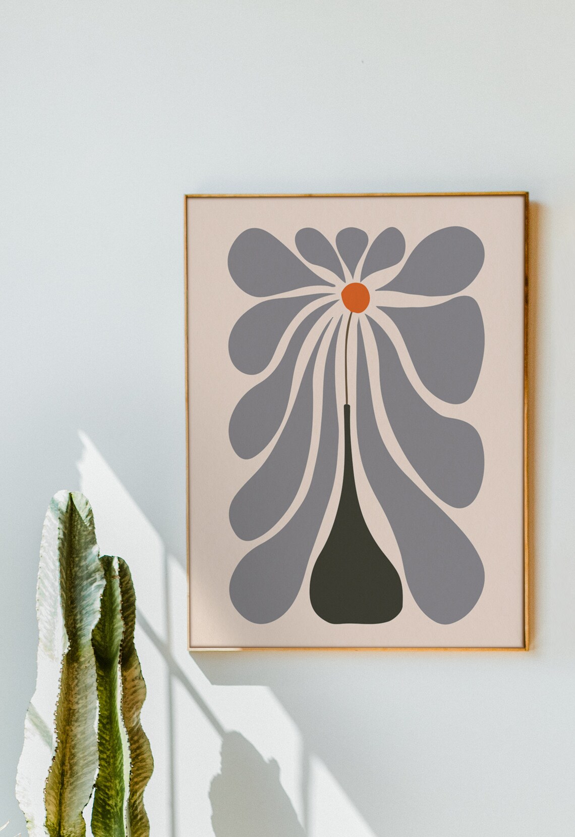 Mid-Century Botanical Minimal Print, Boho Decor - Image 3