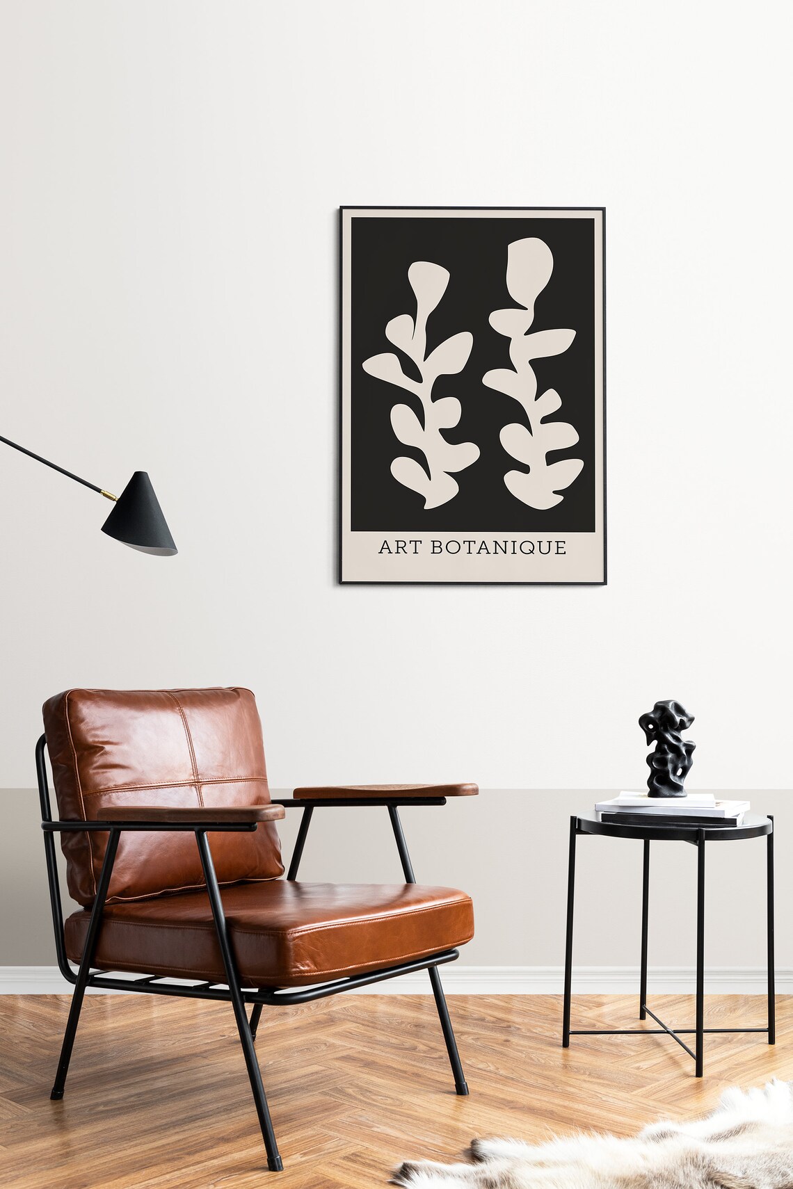 Abstract Botanical Poster, Vintage Floral Illustration - Image 3