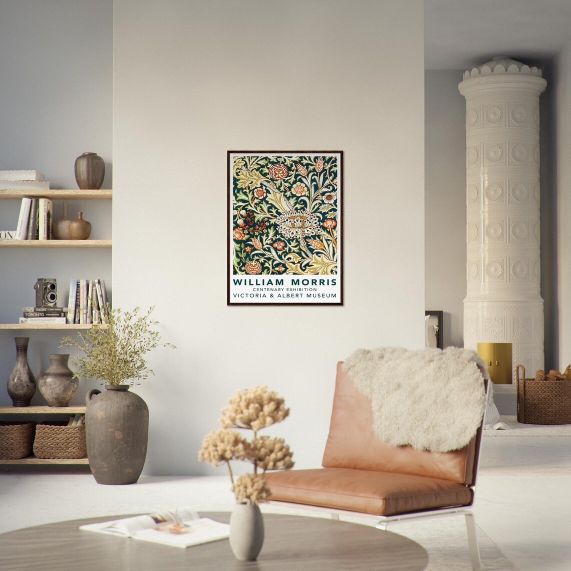 William Morris Exhibition Poster, Botanical Art Nouveau - Image 3