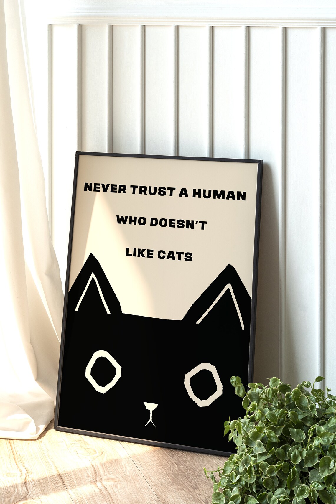 Black Cat Quote, Minimalist Typography Art Print - Image 3