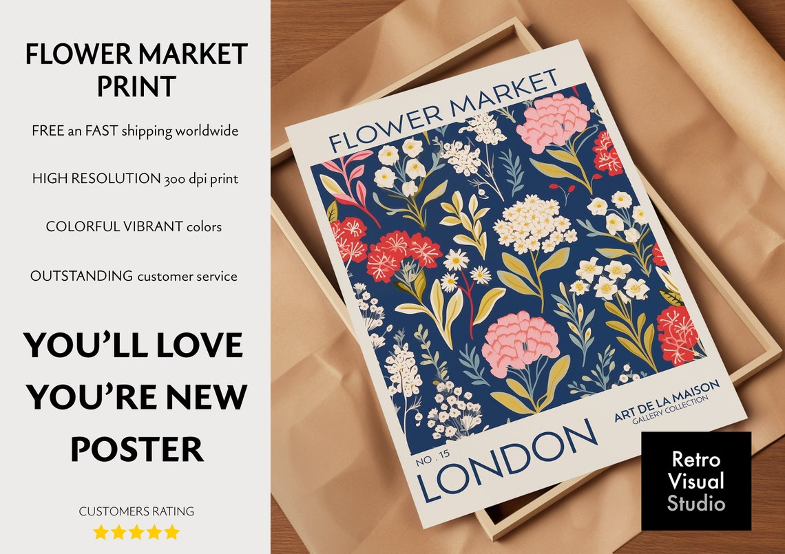 Flower Market - Travel Travel Poster - Image 3