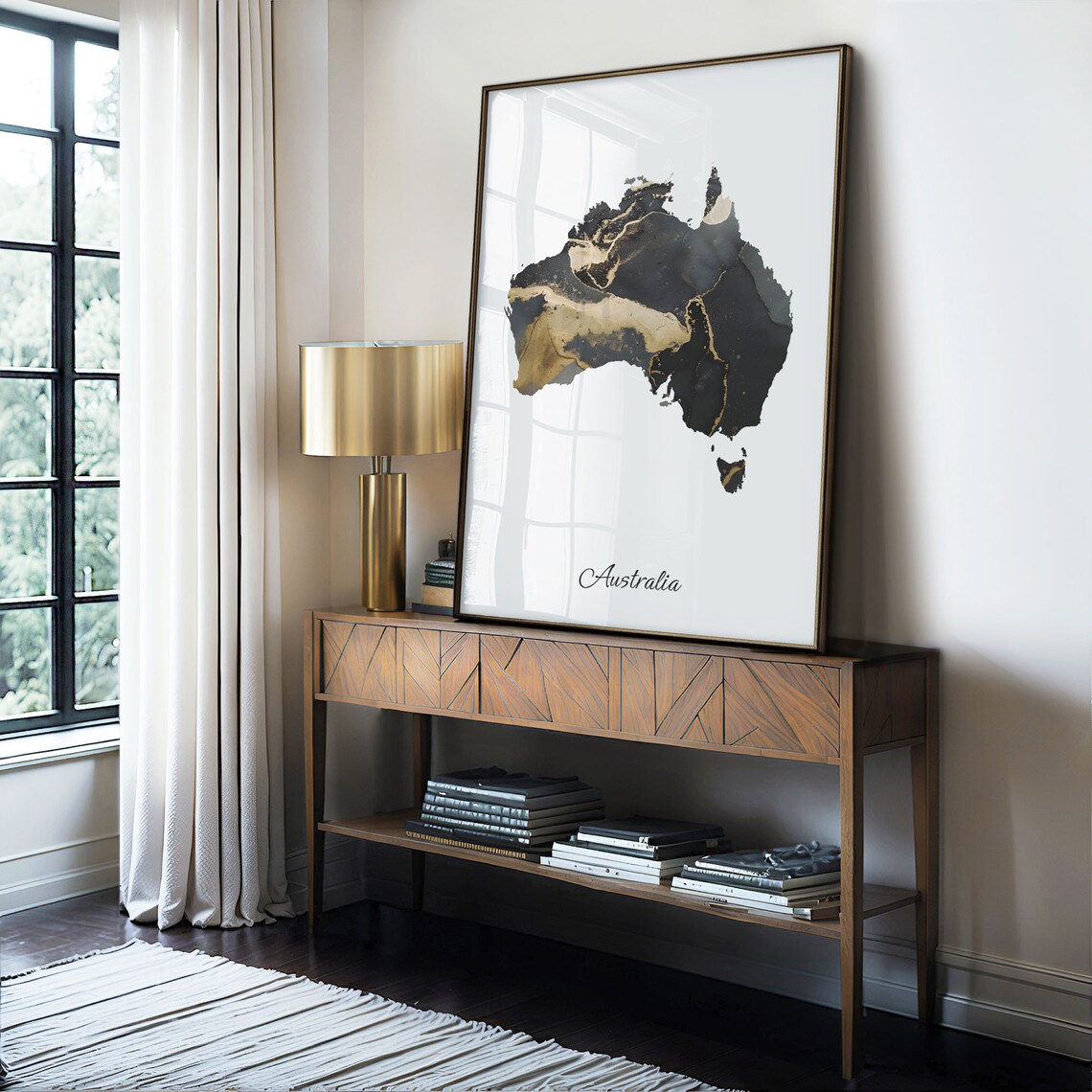 Australia Map Poster, Elegant Abstract Travel Art Print - Image 4