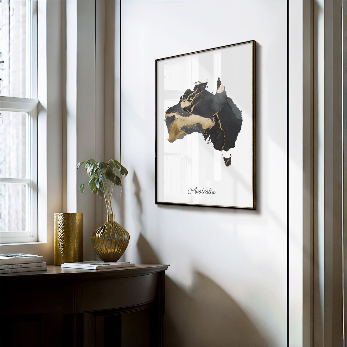 Australia Map Poster, Elegant Abstract Travel Art Print - Image 3