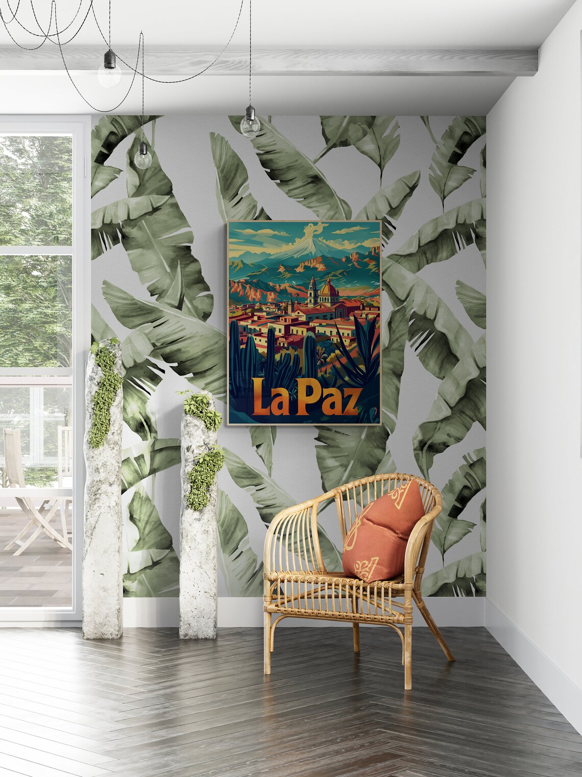 La Paz Bolivia Andes City Mountain Vintage Retro Travel Poster - Image 5