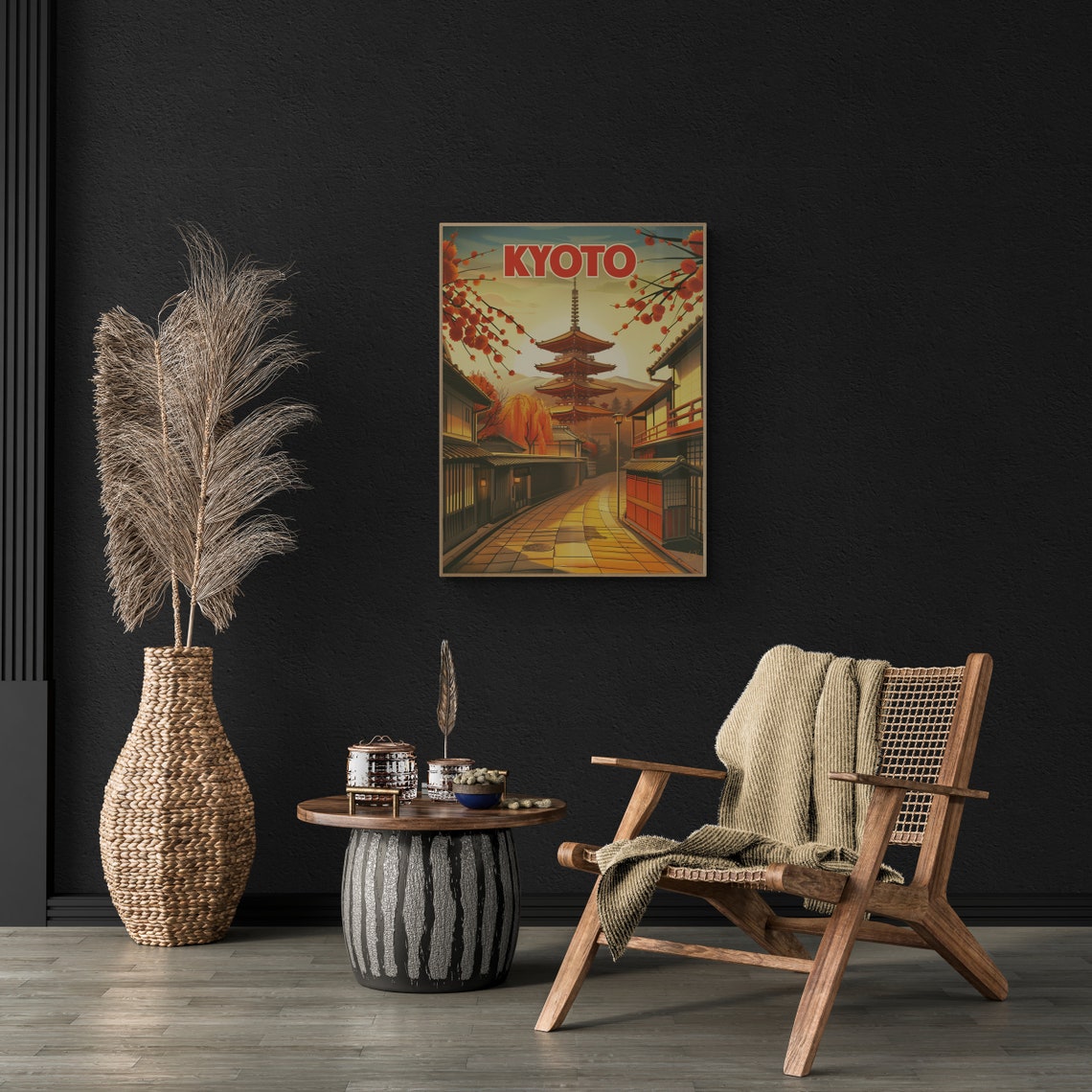 Kyoto Travel Poster Vintage Japan Art Print Japanese Wall Decor Kyoto Cityscape Retro Home Decoration Travel Gift Idea - Image 4