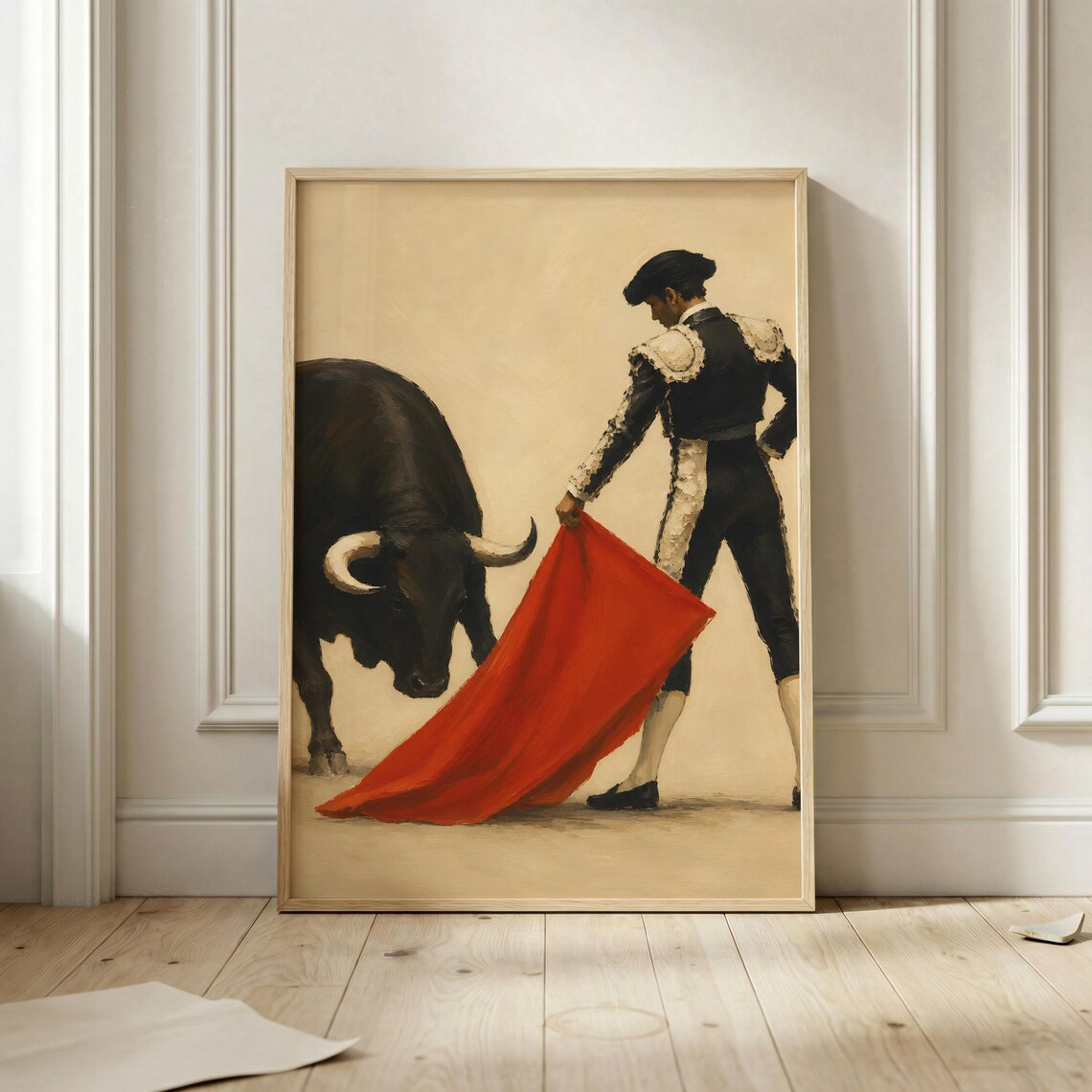 Bullfighter Poster Print, Vintage Bullfighting