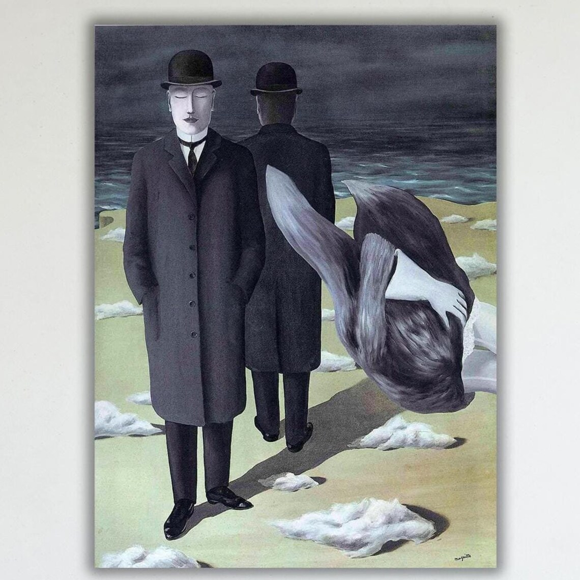 Rene Magritte The Meaning Of Night, Surrealist Poster