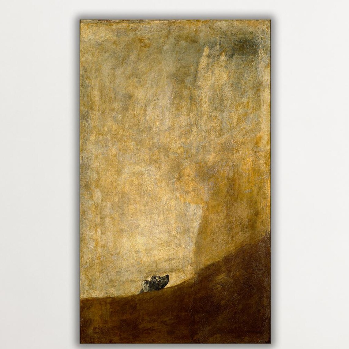 The Drowning Dog By Goya Abstract Art Print