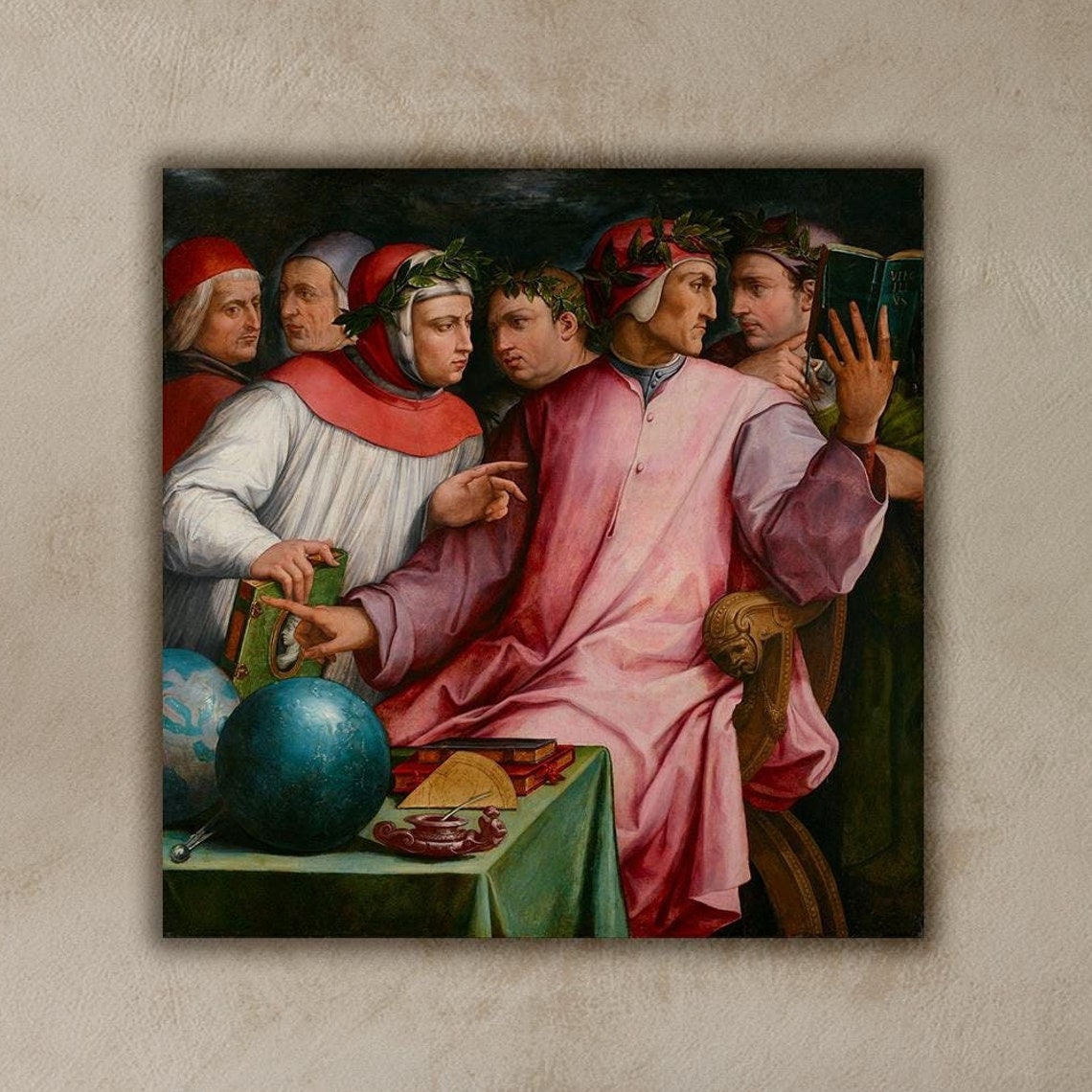 Six Tuscan Poets Renaissance Dante Italian Masters Classic Art Print