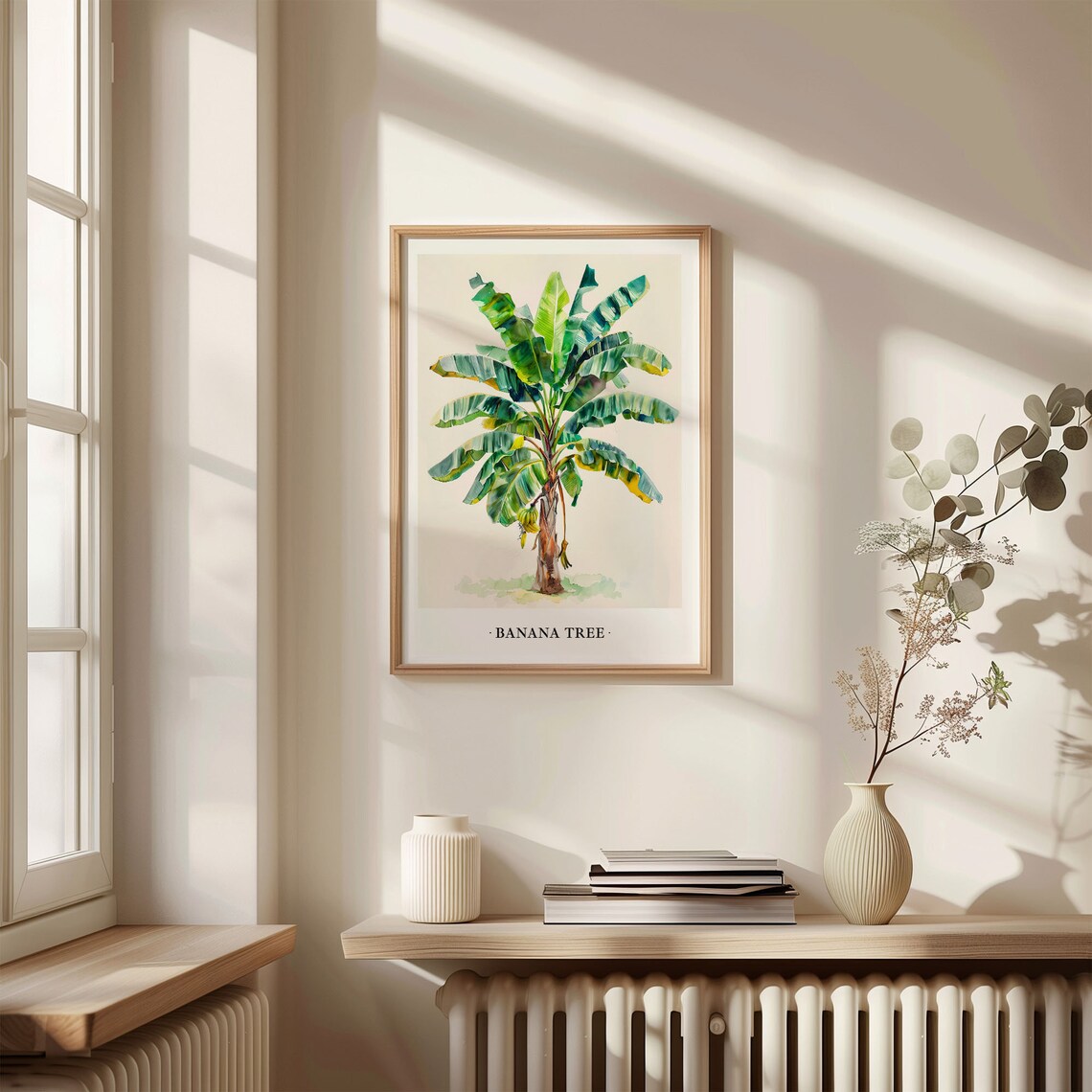Banana Tree Botanical Art Print, Tropical Decor - Image 3