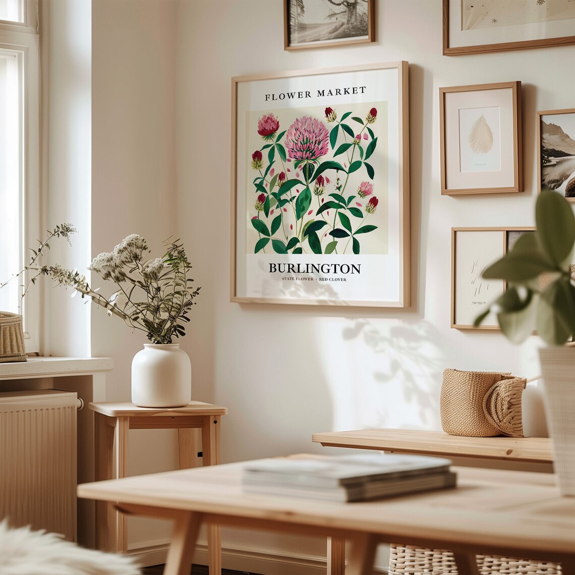 Burlington Vermont Wild Flower Market Art Print - Image 2